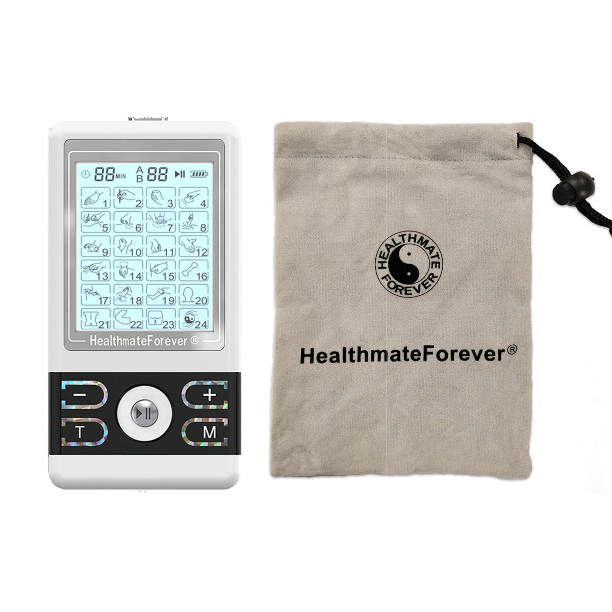 HealthmateForever TS6ABH Touch Screen TENS Unit & Muscle Stimulator (Black)