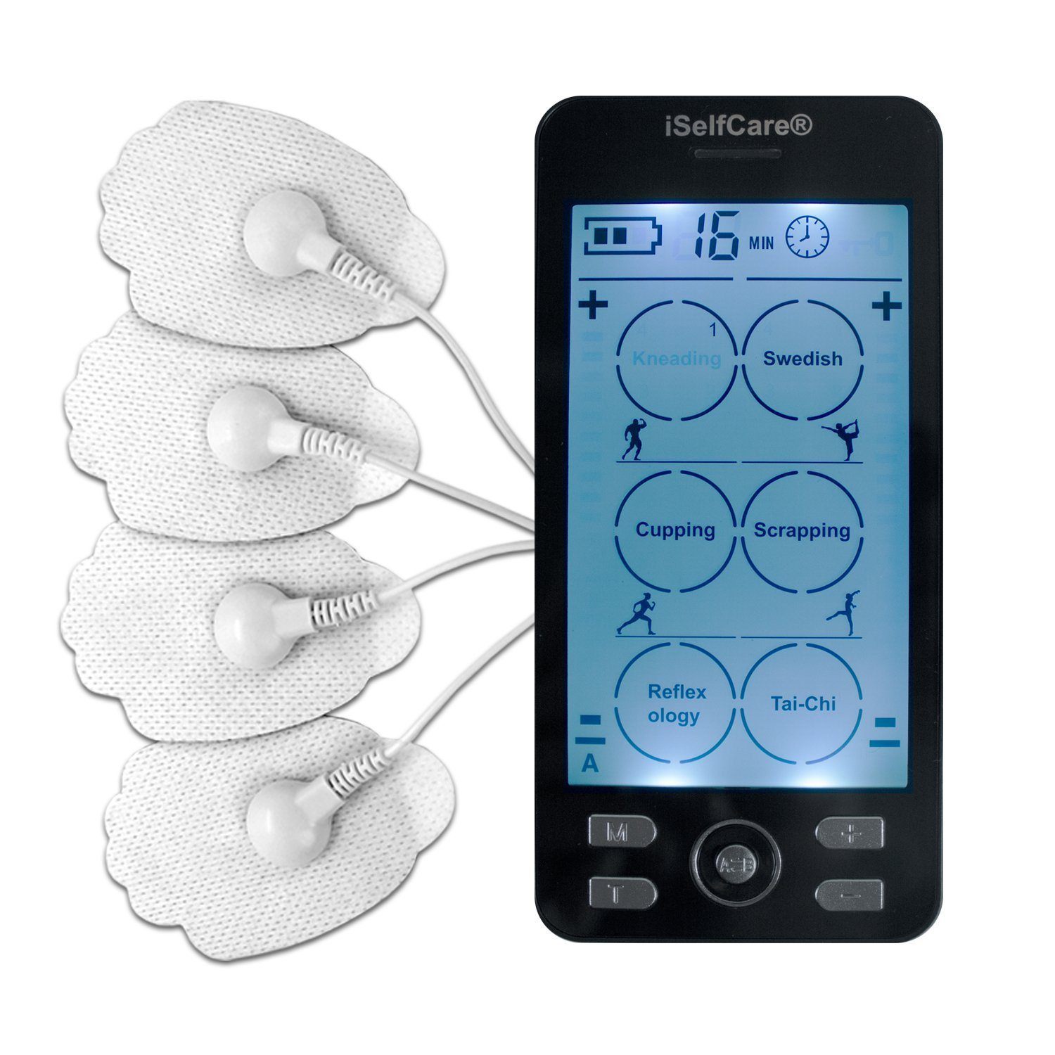 TENS 7000 and EMS Unit 4 in 1 (TENS+EMS+RUSS+IF) physiotherapy