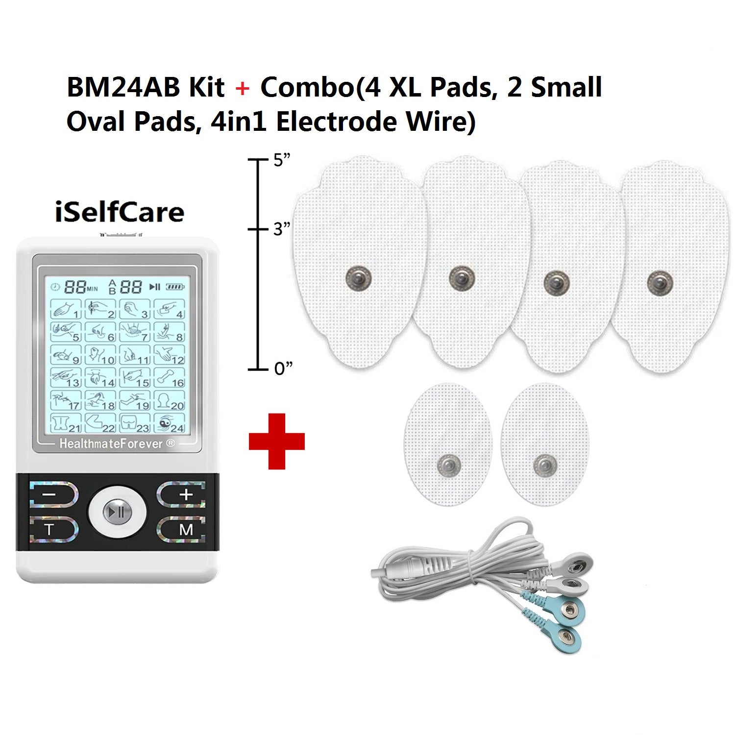 TENS 7000 Official TENS Unit Electrode Pads - 16 Pack, Includes Electrode  Carrying Case, Premium Quality OTC TENS Unit Replacement Pads, 2 X 2 