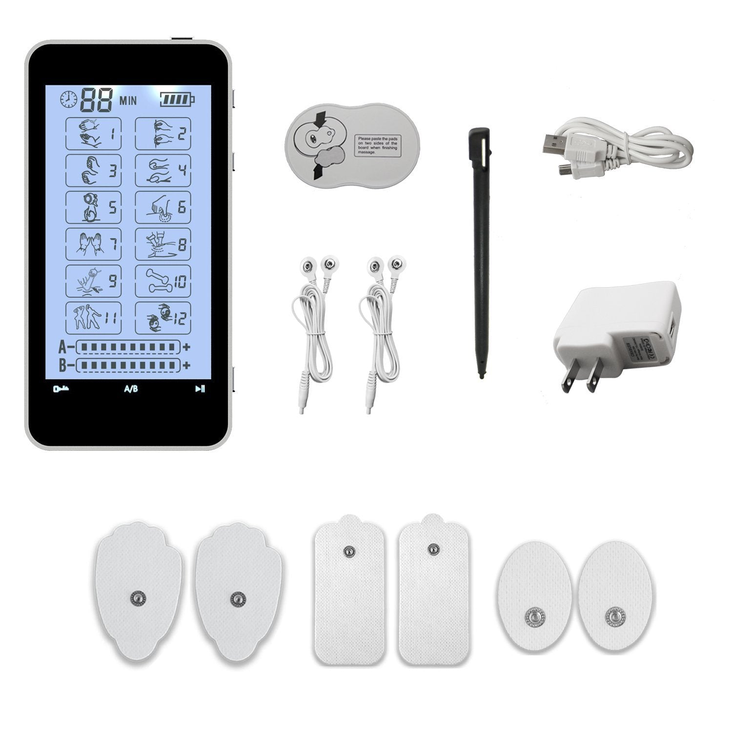 PRO15AB Pain Relief TENS Unit & Muscle Stimulator - 2 Year Warranty