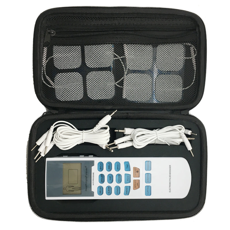 YK15AB Pain Relief TENS UNIT & Muscle Stimulator, 4 outputs, apply 8 pads  at the same time